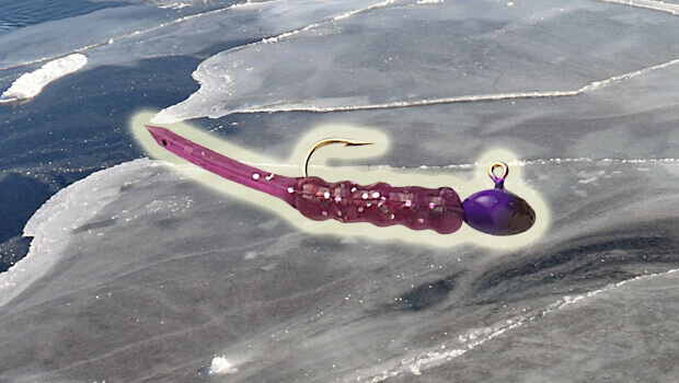 soft plastic lure for ice fishing